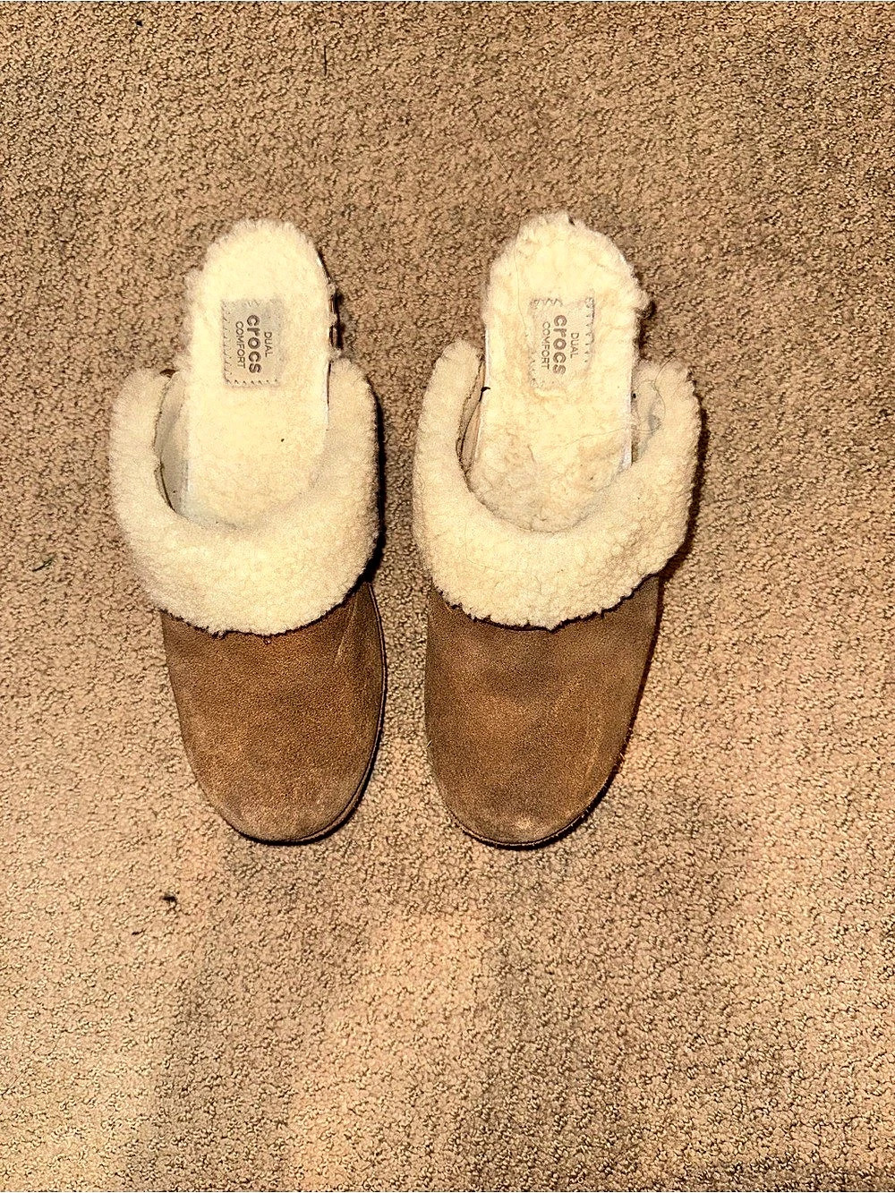 Crocs Cobbler Lined Clog Cozy Lined Brown Mules